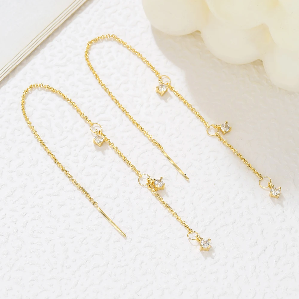 Gold Color Long Tassel Drop Earrings with Cubic Zircon Luxury Hypoallergenic Dangling Pendant Earrings for Women Wedding Jewelry
Gold Color Long Tassel Drop Earrings with Cubic Zircon Luxury Hypoallergenic Dangling Pendant Earrings for Women Wedding Jewelry