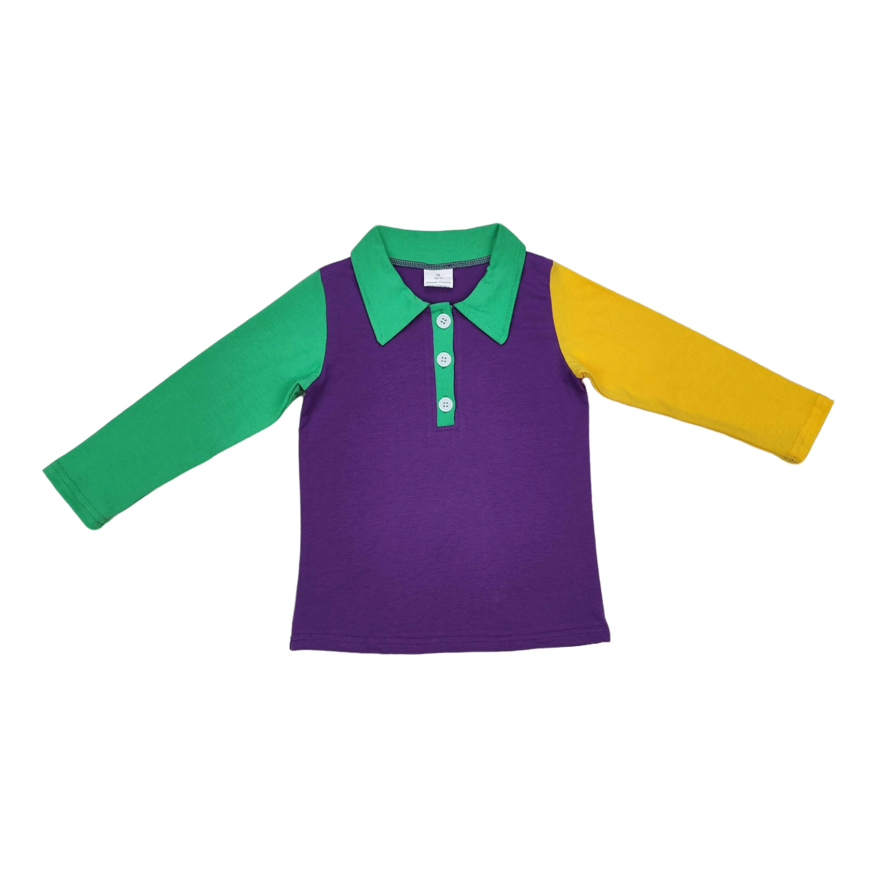 Wholesale Toddler Baby Boy Mardi Gras Long Sleeves Tee Shirt Clothing Children Kids Infant Pullover Buttons Holiday T-shirt
Wholesale Toddler Baby Boy Mardi Gras Long Sleeves Tee Shirt Clothing Children Kids Infant Pullover Buttons Holiday T-shirt