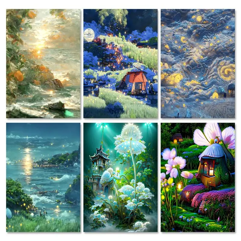 GATYZTORY DIY Diamond Painting Landscape Full Drill Round Diamond Embroidery Forest Cross Stitch Decor Home Picture Of Rhineston
GATYZTORY DIY Diamond Painting Landscape Full Drill Round Diamond Embroidery Forest Cross Stitch Decor Home Picture Of Rhineston