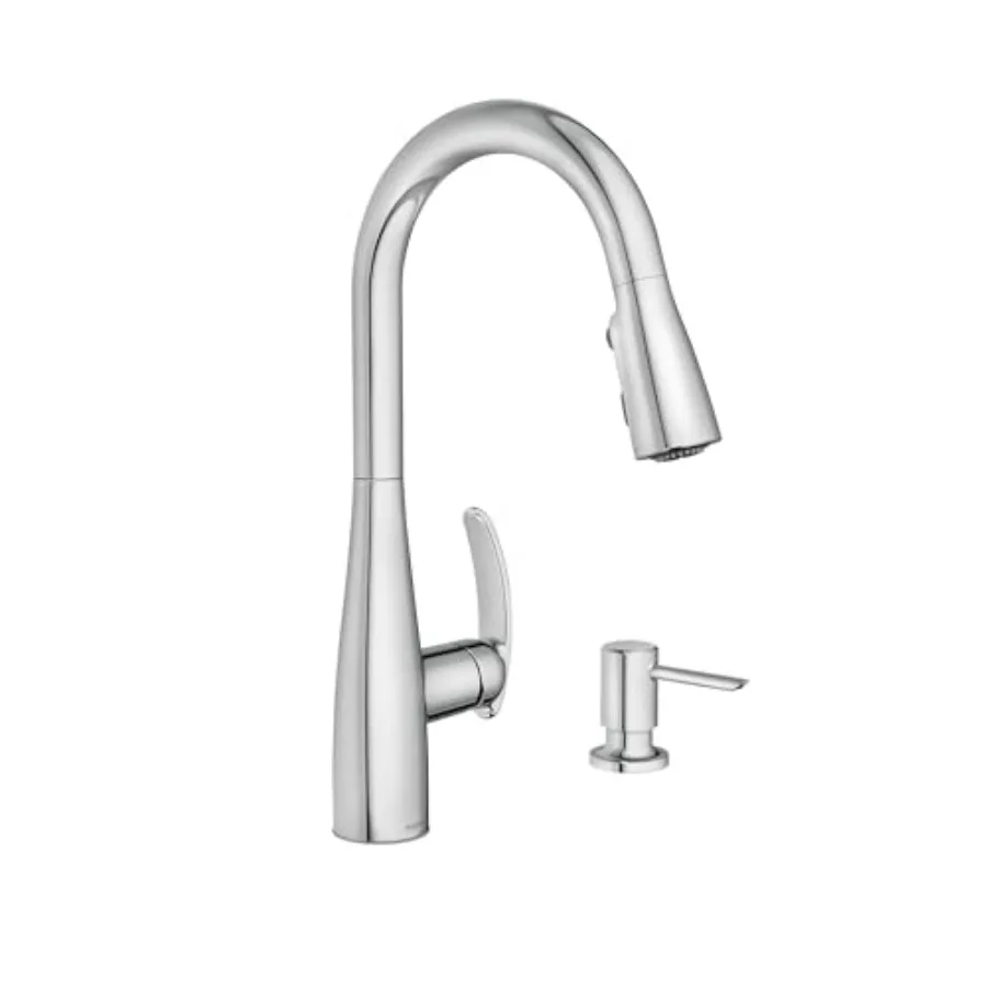 Chrome Kitchen Faucet with Soap Dispenser and Power Boost for Modern Kitchens One-Handle High Arc Design Easy Installation Tran
Chrome Kitchen Faucet with Soap Dispenser and Power Boost for Modern Kitchens One-Handle High Arc Design Easy Installation Tran