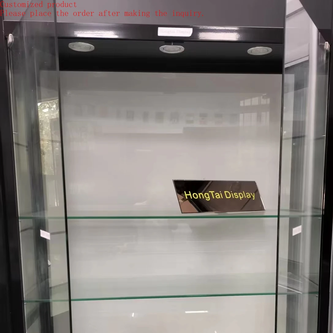Custom.Double Swing Door With Led Down Light Smoke Shop Hot Sale Retail Vitrine Black Aluminum Full Vision Showcase Counter
Custom.Double Swing Door With Led Down Light Smoke Shop Hot Sale Retail Vitrine Black Aluminum Full Vision Showcase Counter