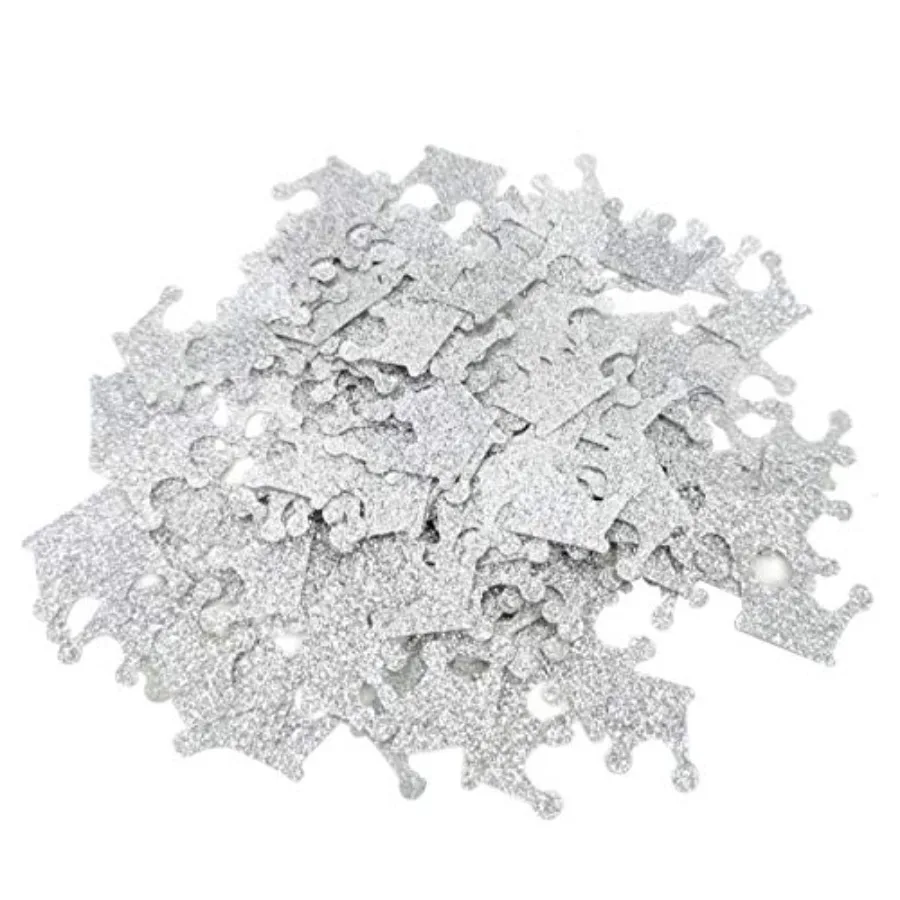 200 Counts Crown Glitter Silver Paper Confetti for Baby Shower Decorations Little Prince Birthday Party Supplies 1st Birthday R
200 Counts Crown Glitter Silver Paper Confetti for Baby Shower Decorations Little Prince Birthday Party Supplies 1st Birthday R