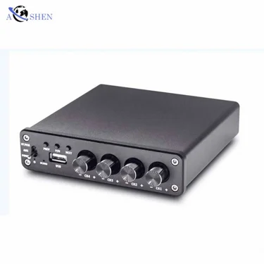 Заводской 4-канальный 5,0 BT усилитель звука усилители Hifi 50Wx4, домашний кинотеатр, динамик, усилитель Hifi, мини-усилитель
Заводской 4-канальный 5,0 BT усилитель звука усилители Hifi 50Wx4, домашний кинотеатр, динамик, усилитель Hifi, мини-усилитель