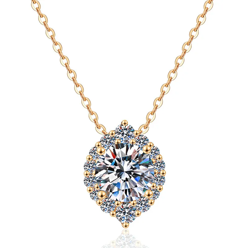 925 Silver 1 Carat Moissanite Olive Shape Necklace Gorgeous Shiny Fashion Jewelry Gift for Easter Party Wedding Jewelry Gift
925 Silver 1 Carat Moissanite Olive Shape Necklace Gorgeous Shiny Fashion Jewelry Gift for Easter Party Wedding Jewelry Gift