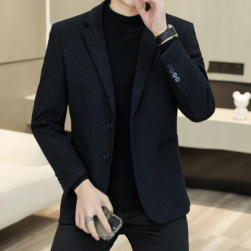 Ele Busin Casual Men's Suit Jaet Slim Fit Sli Spring Autumn New Model Jaet Youthful Vitali Sle Cotton Poly...
Ele Busin Casual Men's Suit Jaet Slim Fit Sli Spring Autumn New Model Jaet Youthful Vitali Sle Cotton Poly...