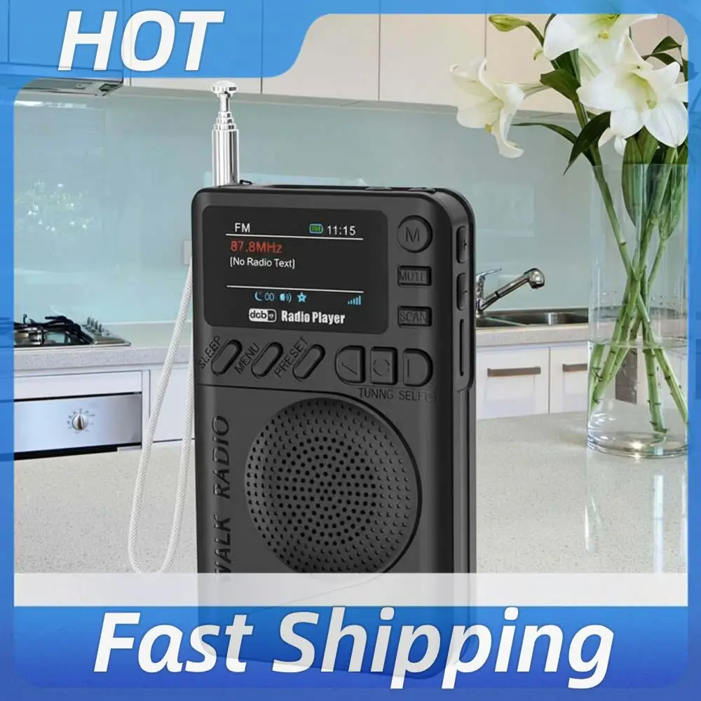 Mini DAB FM Digital Radio Rechargeable Color Screen Pocket Radio BT5.0 MP3 Playback Speaker for Outdoor Camping Hiking
Mini DAB FM Digital Radio Rechargeable Color Screen Pocket Radio BT5.0 MP3 Playback Speaker for Outdoor Camping Hiking