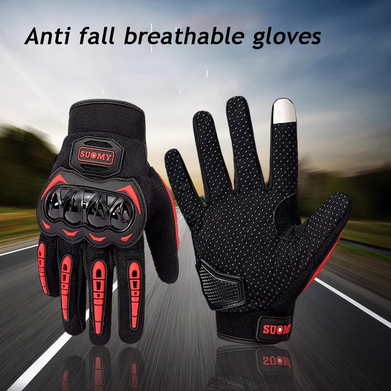 Suomy Motocross Gloves Summer Breathable Touch Screen Unisex Riding Glove with Anti-Fall Protection Lightweight Comfort Luvas
Suomy Motocross Gloves Summer Breathable Touch Screen Unisex Riding Glove with Anti-Fall Protection Lightweight Comfort Luvas