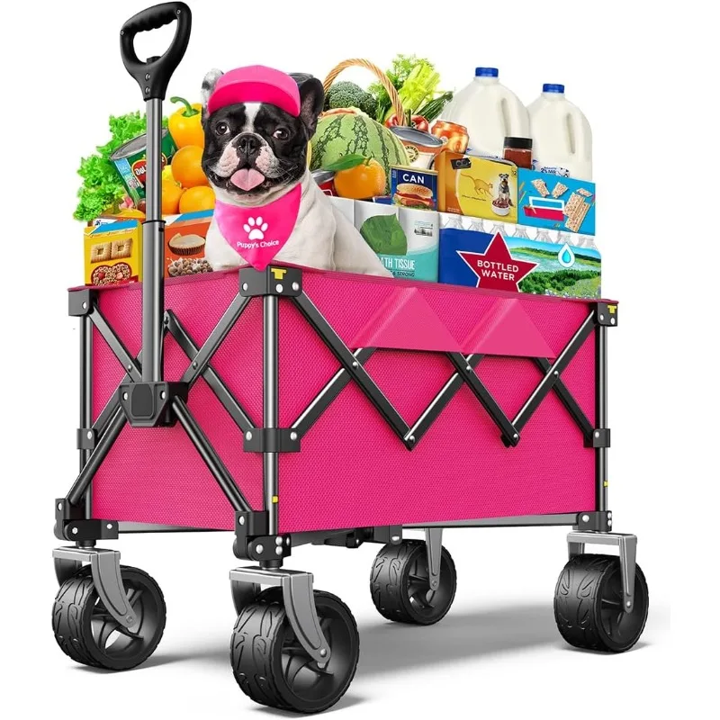 Wagon,Collapsible-Wagon 220lbs with Big Wheels FoldableWagon Carts,Portable Utility for Garden Grocery Sports Camping All
Wagon,Collapsible-Wagon 220lbs with Big Wheels FoldableWagon Carts,Portable Utility for Garden Grocery Sports Camping All