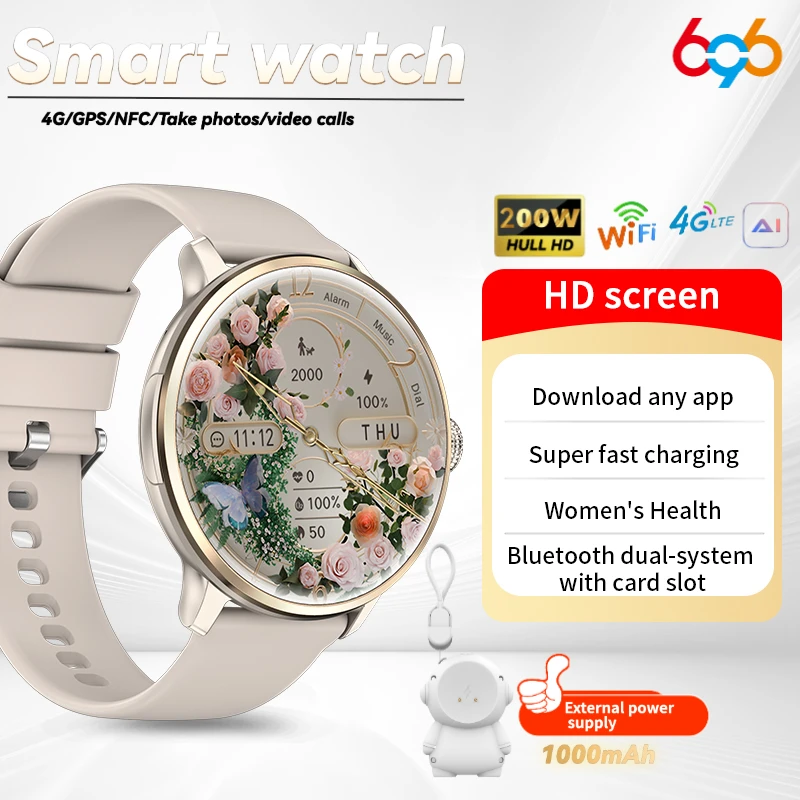 4G Video Call Smart Watches Men 3+32Gb Heart Rate Health Monitor GPS Wifi Sports Waterproof Smartwatch NFC Women APP Downloaad
4G Video Call Smart Watches Men 3+32Gb Heart Rate Health Monitor GPS Wifi Sports Waterproof Smartwatch NFC Women APP Downloaad