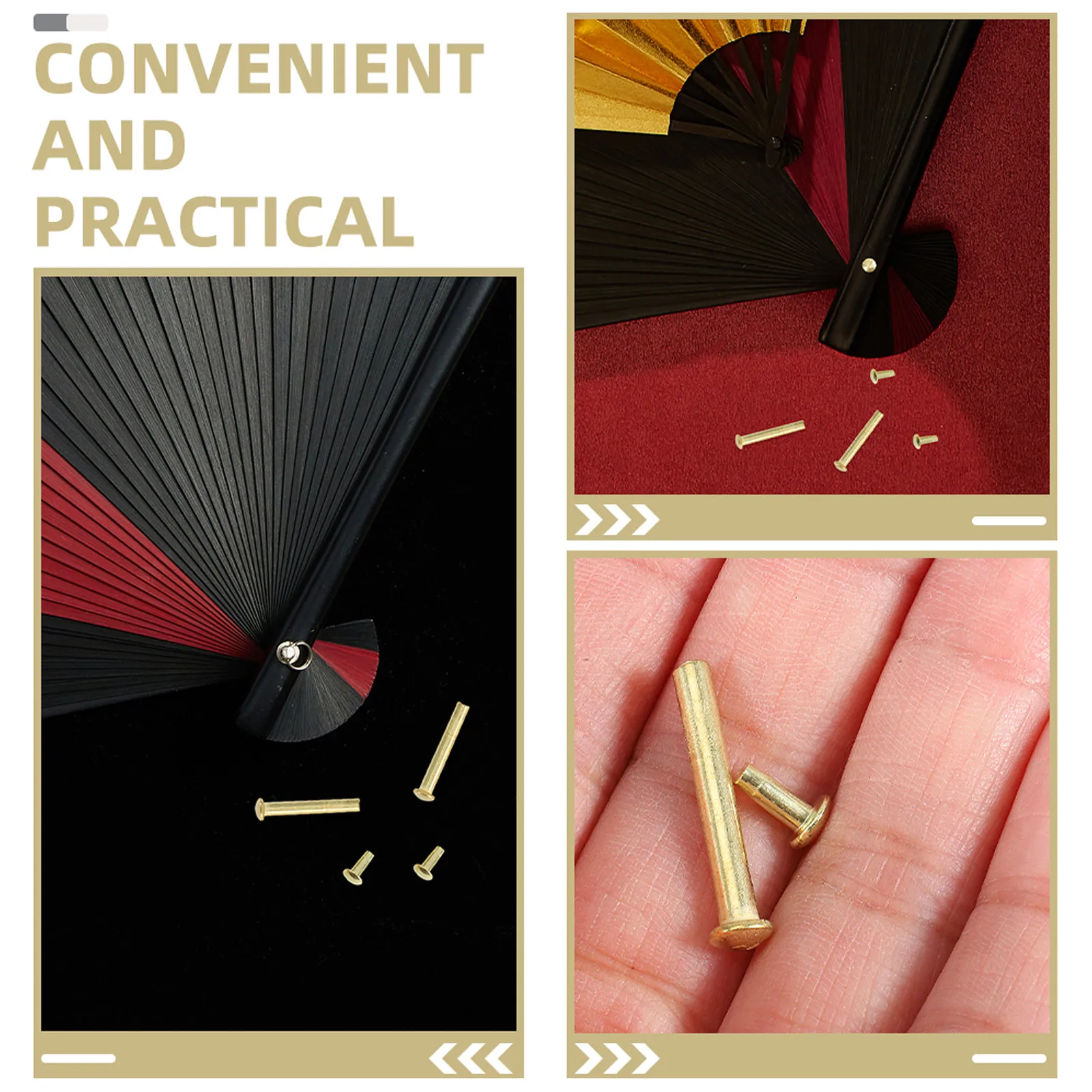 10 Sets Wooden Folding Fan Shaft Rivets Nuts Chinese Hand Fan Repairing Fasteners Kit Stainless Steel Rivets Nut Fan Accessories
10 Sets Wooden Folding Fan Shaft Rivets Nuts Chinese Hand Fan Repairing Fasteners Kit Stainless Steel Rivets Nut Fan Accessories
