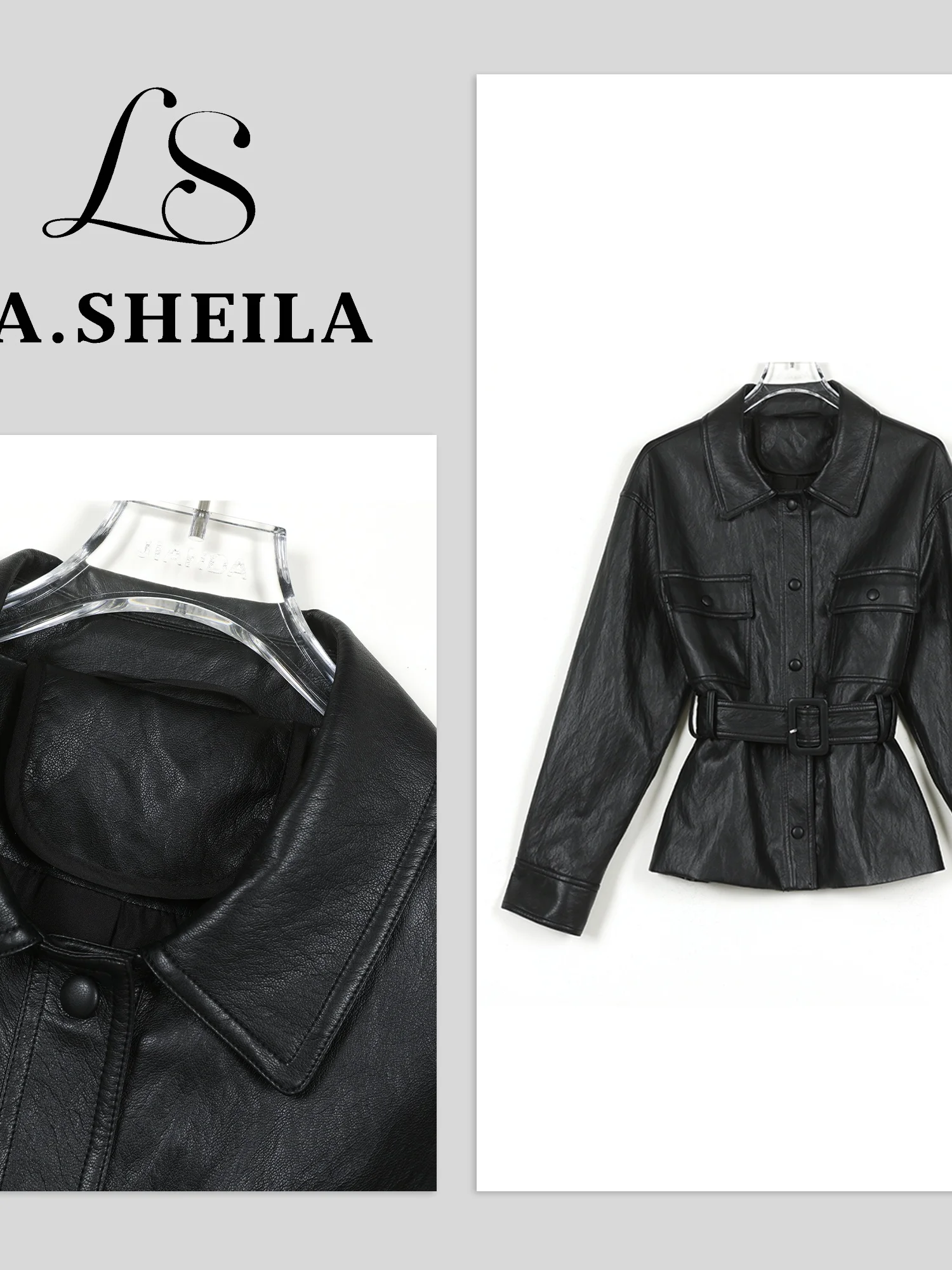 Кожаная куртка Amber Glow 2025 New Sle Yang Forest с поясом, из искусственной кожи, с длинными рукавами, на пуговицах, женская
Кожаная куртка Amber Glow 2025 New Sle Yang Forest с поясом, из искусственной кожи, с длинными рукавами, на пуговицах, женская