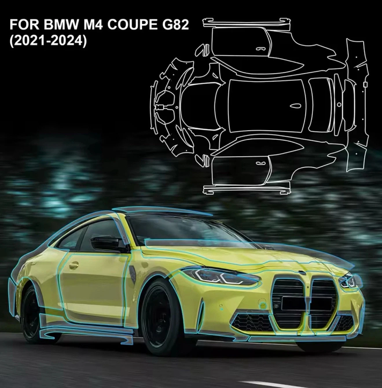 TPU Anti-Scratch Paint Protection Film For BMW M4 Coupe G82 2021-2025 Pre-Cut PPF Car Body Clear Bra Resistant Invisible Cover
TPU Anti-Scratch Paint Protection Film For BMW M4 Coupe G82 2021-2025 Pre-Cut PPF Car Body Clear Bra Resistant Invisible Cover