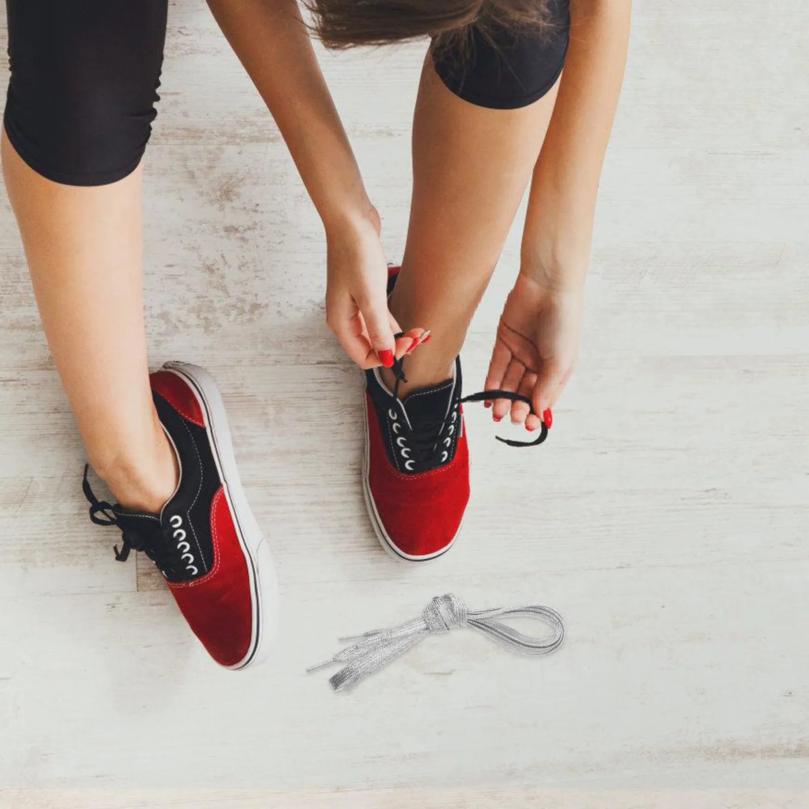 1Pair 1.1m Flat Glitter Colored Shoelaces for Sneakers Running Canvas Shoes Flat Shoe Laces Bowknot Gift Pack Decoration Long
1Pair 1.1m Flat Glitter Colored Shoelaces for Sneakers Running Canvas Shoes Flat Shoe Laces Bowknot Gift Pack Decoration Long