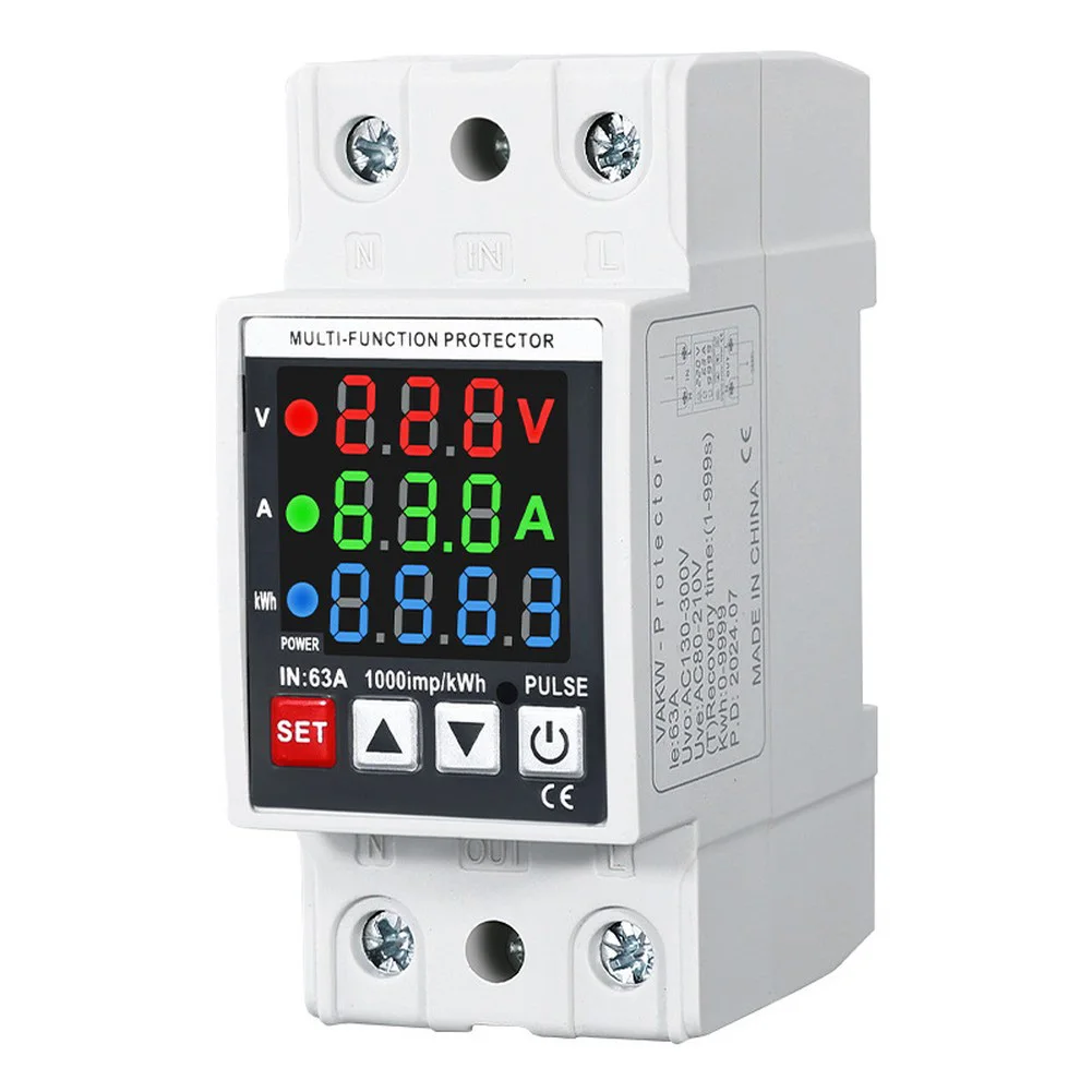 Power Monitor Flame Retardant Electricity Meter Energy Meter AS SHOWN Screw-free Installation High-precision Measurement
Power Monitor Flame Retardant Electricity Meter Energy Meter AS SHOWN Screw-free Installation High-precision Measurement