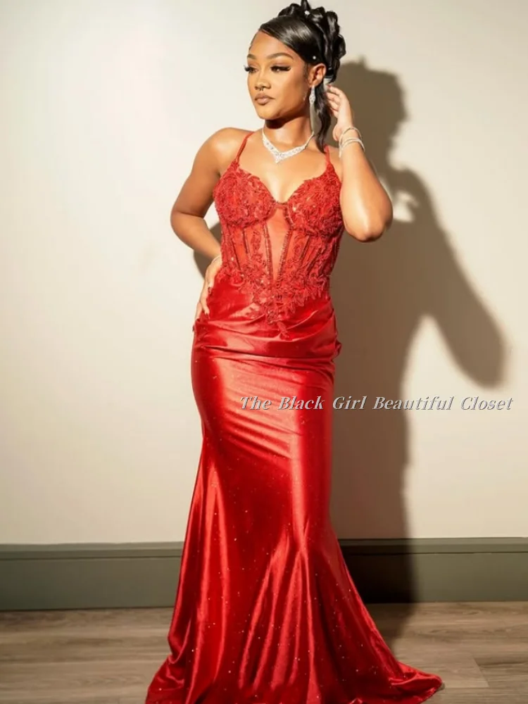 Customized Red Fishtail Evening Gowns Glitter Beaded Sling Prom Dresses Black Girls Party Dresses Birthday Dresses
Customized Red Fishtail Evening Gowns Glitter Beaded Sling Prom Dresses Black Girls Party Dresses Birthday Dresses