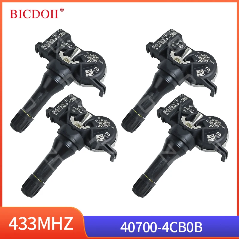 Tire Monitor Pressure Sensor 40700-4CB0B 407004CB0A For 2017-2020 Nissan X-Trail Altima Teana Qashqai Sylphy NV200 433MHz TPMS
Tire Monitor Pressure Sensor 40700-4CB0B 407004CB0A For 2017-2020 Nissan X-Trail Altima Teana Qashqai Sylphy NV200 433MHz TPMS