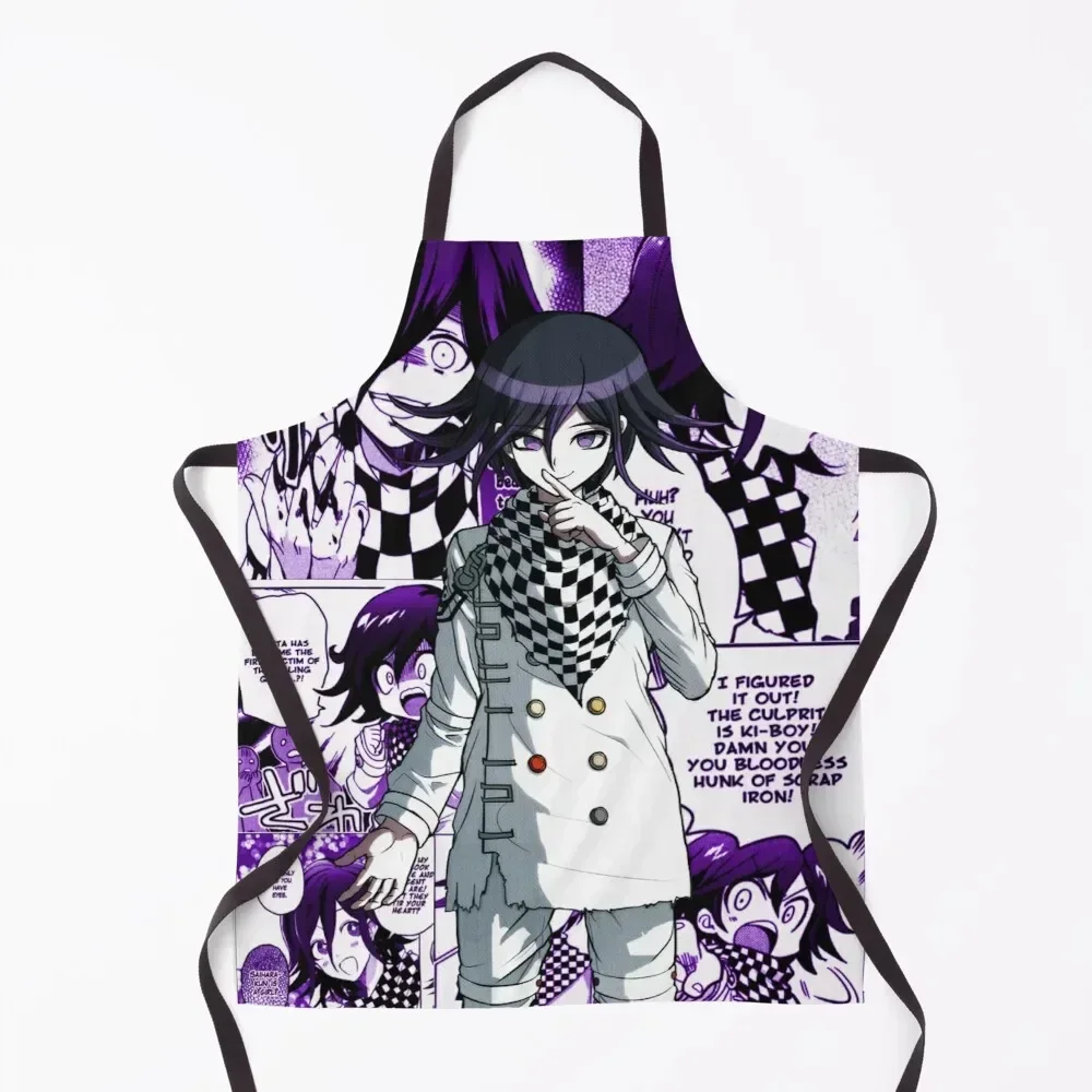 Kokichi Ouma Manga Print (BUT PURPLE!!!) Apron Barista Men'ss Korean Kitchen Supplies Apron 
Kokichi Ouma Manga Print (BUT PURPLE!!!) Apron Barista Men'ss Korean Kitchen Supplies Apron