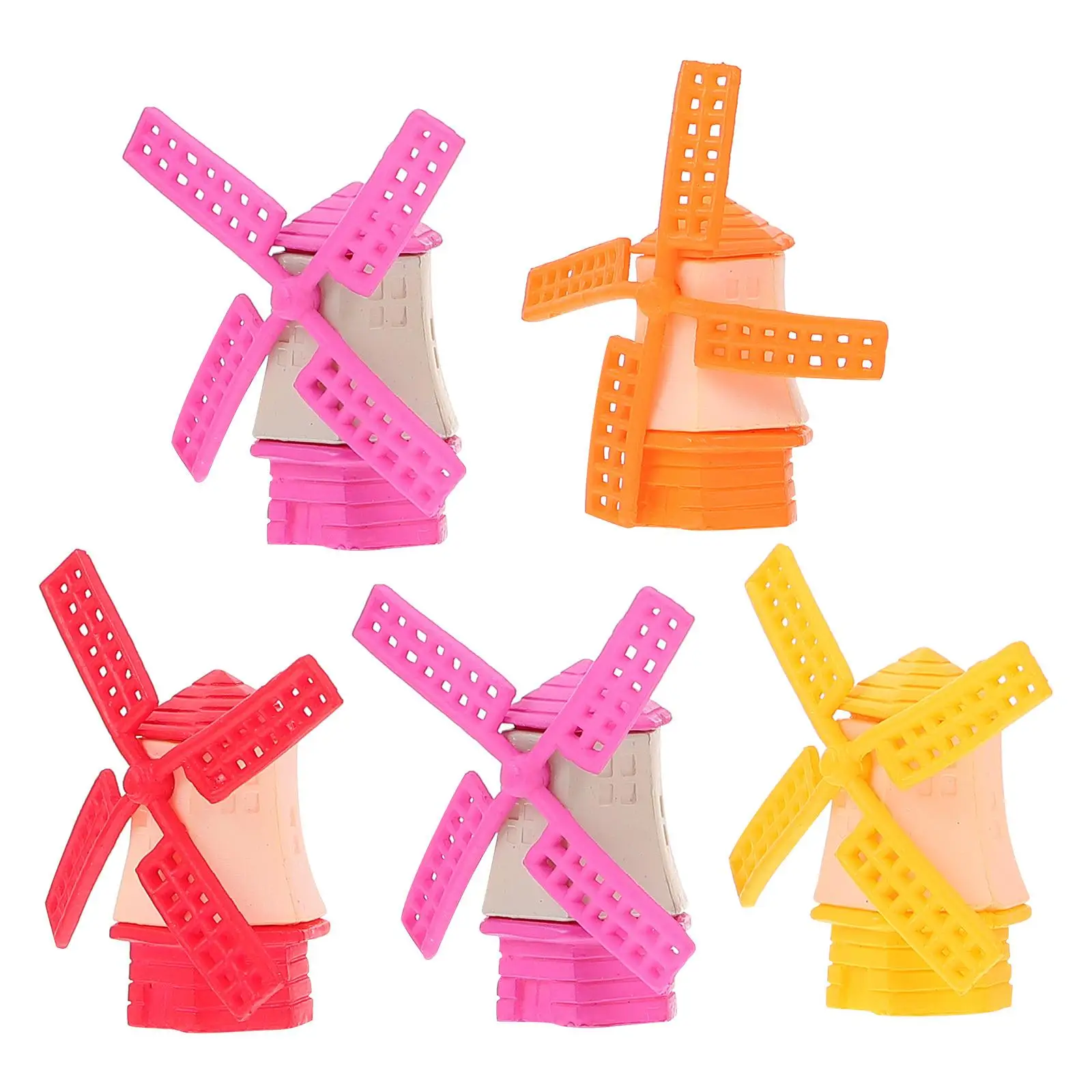 5 Pcs Jewelry Ornament Colorful Windmill Decor Desktop Succulent Plant Model Accessory Miniature Plastic Craft Pvc
5 Pcs Jewelry Ornament Colorful Windmill Decor Desktop Succulent Plant Model Accessory Miniature Plastic Craft Pvc