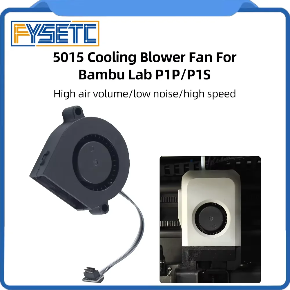 Для Bambu Lab P1P/P1S 5015, охлаждающий вентилятор, двойные шарикоподшипники, запасные части для 3D-принтера для Bambu P1S
Для Bambu Lab P1P/P1S 5015, охлаждающий вентилятор, двойные шарикоподшипники, запасные части для 3D-принтера для Bambu P1S