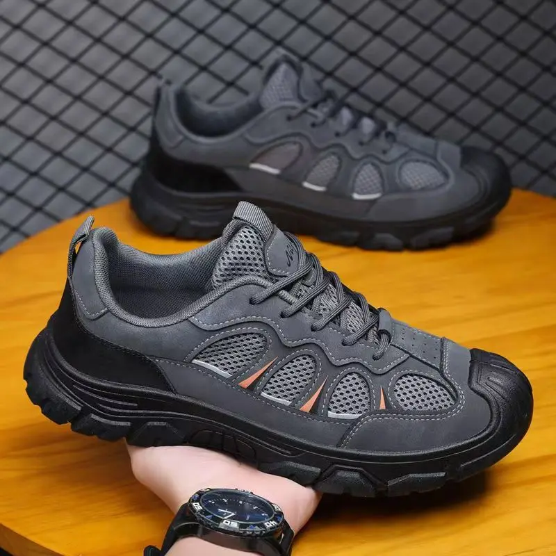 New Spring Men's Work Shoes Safety Shoes Thick Soles Breathable Mesh Outdoor Casual Sports Shoes
New Spring Men's Work Shoes Safety Shoes Thick Soles Breathable Mesh Outdoor Casual Sports Shoes