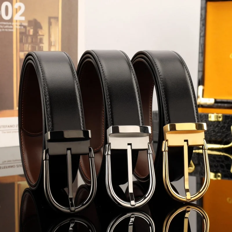 Premium Top-Grain Leather Men's Dress Belt with Pin Buckle, Stainless Steel Eco-Friendly Buckle, Business Formal Cowhide Belt
Premium Top-Grain Leather Men's Dress Belt with Pin Buckle, Stainless Steel Eco-Friendly Buckle, Business Formal Cowhide Belt