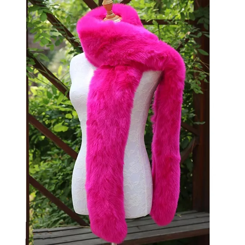 180 см длинный женский зимний искусственный меховой воротник, шаль с воротником, свадебный меховой шарф, палантин для подружки невесты, вечерняя накидка
180 см длинный женский зимний искусственный меховой воротник, шаль с воротником, свадебный меховой шарф, палантин для подружки невесты, вечерняя накидка