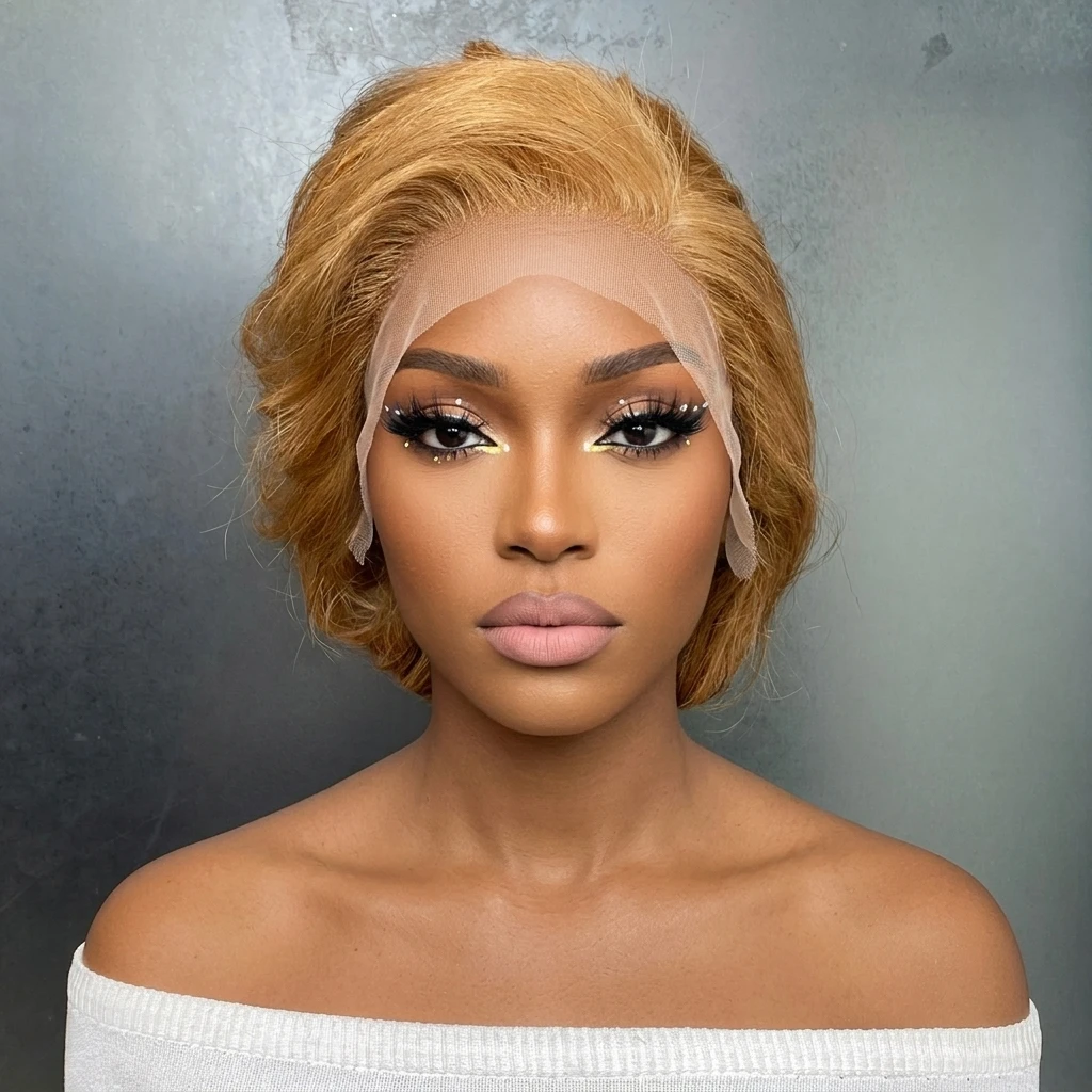 Remy Human Hair #27 Color Straight 13x4 Transparent Lace Frontal Wig
Remy Human Hair #27 Color Straight 13x4 Transparent Lace Frontal Wig