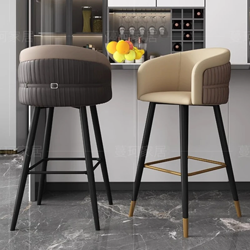 Italian Light Luxury Bar Chair Back Unusual High Quality Comfortable Relaxing Ergonomic Bar Stools Aesthetic Banqueta Furniture
Italian Light Luxury Bar Chair Back Unusual High Quality Comfortable Relaxing Ergonomic Bar Stools Aesthetic Banqueta Furniture