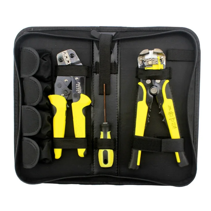 BIESUO Multifunctional Set Wire Stripper Crimping Tool 0.14-6mm2 Pressure Regulating Range Ratchet Crimping Tool Set
BIESUO Multifunctional Set Wire Stripper Crimping Tool 0.14-6mm2 Pressure Regulating Range Ratchet Crimping Tool Set
