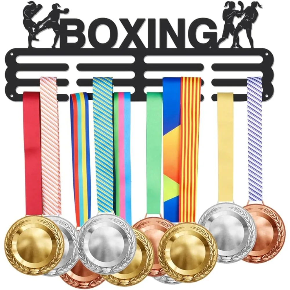 Medal Holder Display Hanger Rack Frame for Women's Boxing Sturdy Black Steel Metal Wall Mounted Hooks Medal Rack Display Over 60
Medal Holder Display Hanger Rack Frame for Women's Boxing Sturdy Black Steel Metal Wall Mounted Hooks Medal Rack Display Over 60