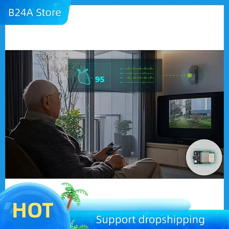 B24A XIAO ESP32 C6 60Ghz Mmwave Radar Breathing & Heartbeat Detection Sensor MR60BHA2 Esphome Home Assistant For Seeedstudio
B24A XIAO ESP32 C6 60Ghz Mmwave Radar Breathing & Heartbeat Detection Sensor MR60BHA2 Esphome Home Assistant For Seeedstudio
