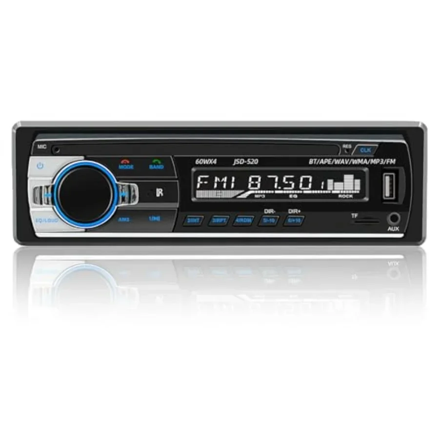 JSD-520 Car Stereo Audio Single Din Bluetooth Handsfree FM Radio Receiver USB Charging/MP3/AUX/TF, No CD Player
JSD-520 Car Stereo Audio Single Din Bluetooth Handsfree FM Radio Receiver USB Charging/MP3/AUX/TF, No CD Player