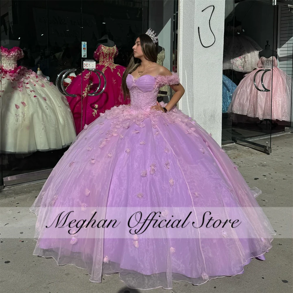 Mexico Purple Off The Shoulder Quinceanera Dress 2024 3D Flowers Corset Prom Dress Ruffle Ball Gown Luxury Sweet 16 15
Mexico Purple Off The Shoulder Quinceanera Dress 2024 3D Flowers Corset Prom Dress Ruffle Ball Gown Luxury Sweet 16 15