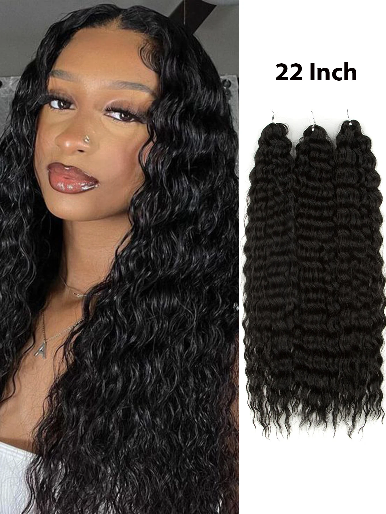 Ariel Curl Hair Water Wave Twist Crochet Hair Synthetic Braid Hair Ombre Blonde Pink 24 Inch Deep Wave Braiding Hair Extension
Ariel Curl Hair Water Wave Twist Crochet Hair Synthetic Braid Hair Ombre Blonde Pink 24 Inch Deep Wave Braiding Hair Extension