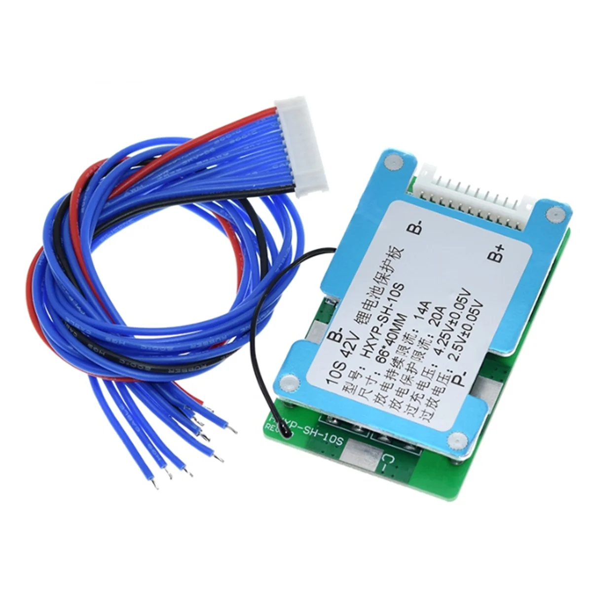 B02B-10S 42V 15A for BMS Polymer Cell 18650 Lithium Battery Protection Board with Balance Built-in Temperature Control
B02B-10S 42V 15A for BMS Polymer Cell 18650 Lithium Battery Protection Board with Balance Built-in Temperature Control