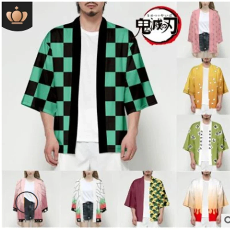 Anime for Adults Children Dressed in Charcoal Lange Bean Print Cardigan Capes and Kimono Halloween Cosplay Costumesx,3;b'2.
Anime for Adults Children Dressed in Charcoal Lange Bean Print Cardigan Capes and Kimono Halloween Cosplay Costumesx,3;b'2.