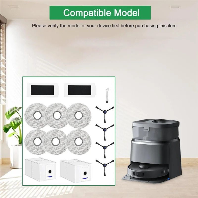 A76X-Robot Vacuum Cleaner Filters Cloths Side Brushes Dust Bags Robot Vacuum Cleaner Replacement Part
A76X-Robot Vacuum Cleaner Filters Cloths Side Brushes Dust Bags Robot Vacuum Cleaner Replacement Part