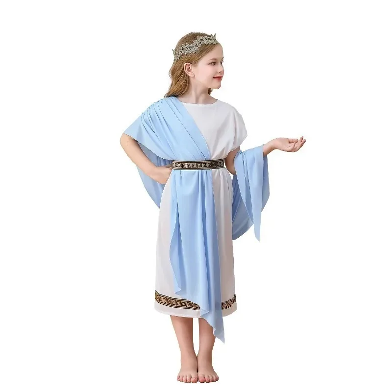 New Halloween Cosplay Costume Greek Mythology Shawl Dress Belt Headwear Suit Carnival Theme Party Role Playing Outfits for Girls
New Halloween Cosplay Costume Greek Mythology Shawl Dress Belt Headwear Suit Carnival Theme Party Role Playing Outfits for Girls