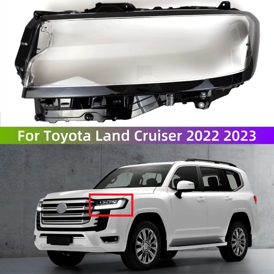 Для Toyota Land Cruiser 2022 2023, автомобильные аксессуары, линза передней лампы, замена оригинального абажура
Для Toyota Land Cruiser 2022 2023, автомобильные аксессуары, линза передней лампы, замена оригинального абажура