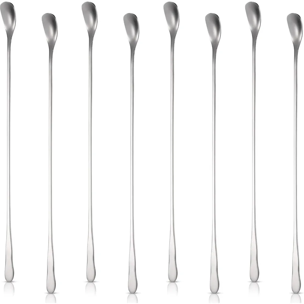 8-Piece Stainless Steel Coffee Stirring Spoons, 7.8 Inch Reusable Stirrers for Cocktails and Drinks
8-Piece Stainless Steel Coffee Stirring Spoons, 7.8 Inch Reusable Stirrers for Cocktails and Drinks