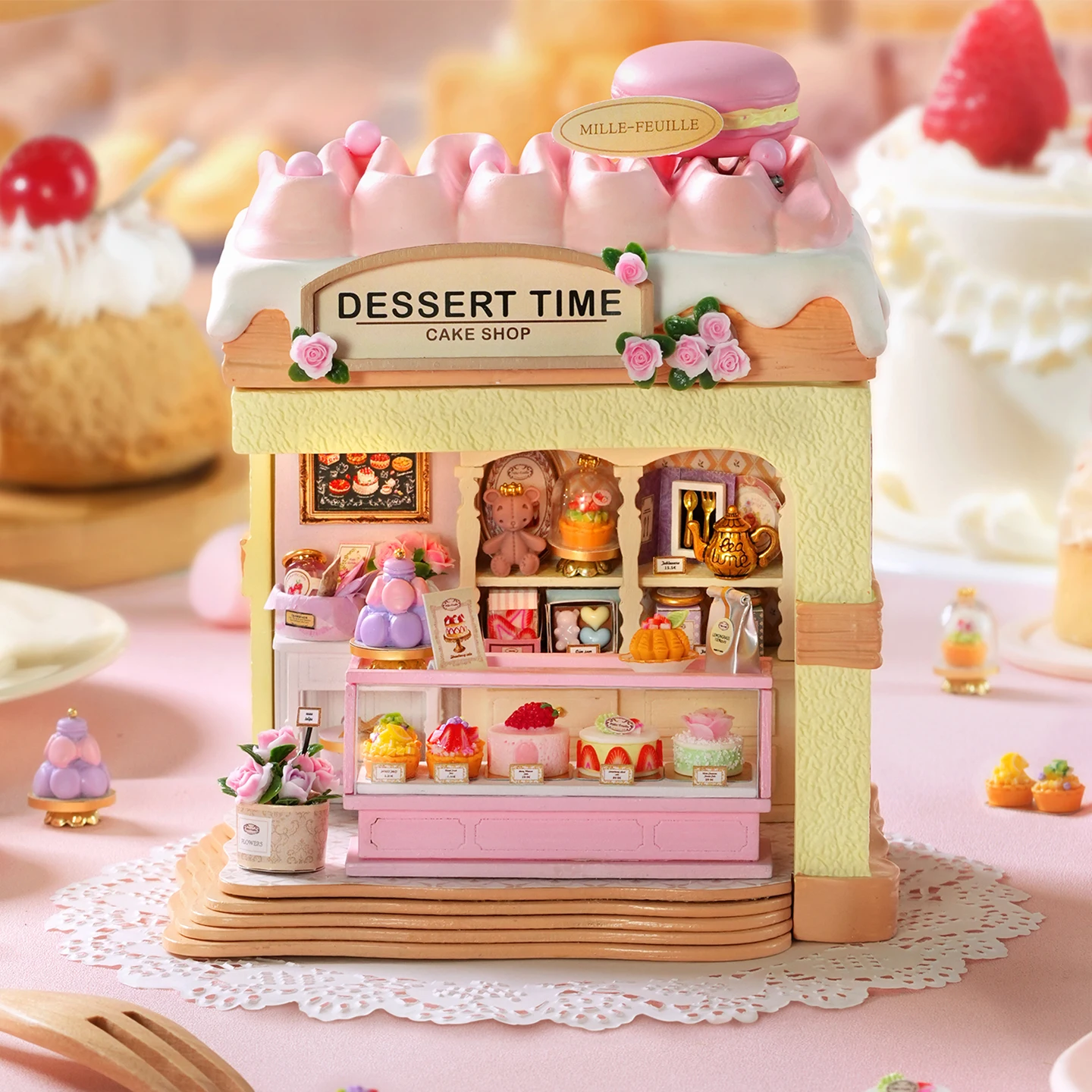 Dessert shop mini dollhouse kit, 3D puzzle assembly building model DIY toys, bedroom decoration Valentine's Day birthday gift
Dessert shop mini dollhouse kit, 3D puzzle assembly building model DIY toys, bedroom decoration Valentine's Day birthday gift