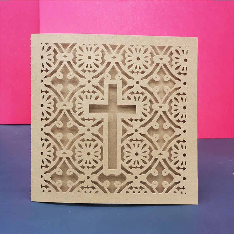 50Pcs Laser Cut Cross Invitation Card With Envelope Pocket Customized Wedding Baptism Mariage Baby Shower Party Supplies Favors
50Pcs Laser Cut Cross Invitation Card With Envelope Pocket Customized Wedding Baptism Mariage Baby Shower Party Supplies Favors