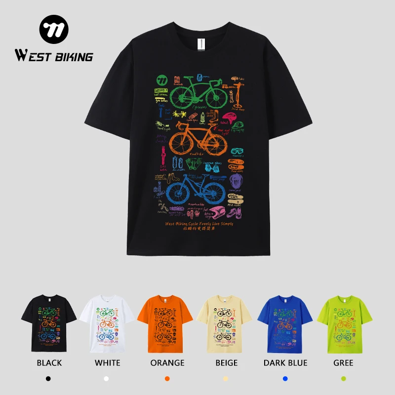 WEST BIKING Bicycle Culture Art T-Shirt 100% Cotton Unisex Cycling Graffiti Team Uniform Casual Short Sleeve Bike Shirt S-3XL
WEST BIKING Bicycle Culture Art T-Shirt 100% Cotton Unisex Cycling Graffiti Team Uniform Casual Short Sleeve Bike Shirt S-3XL