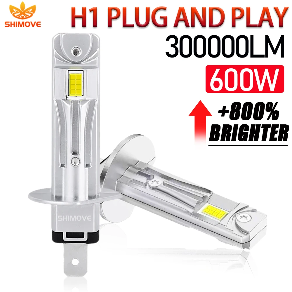 Светодиодная лампа H1 CANBUS для фар, 300000 лм, суперяркая, DRL, автомобильная фара, миниатюрный размер 1:1, диоды 6000K, Plug and Play, светодиодные лампы
Светодиодная лампа H1 CANBUS для фар, 300000 лм, суперяркая, DRL, автомобильная фара, миниатюрный размер 1:1, диоды 6000K, Plug and Play, светодиодные лампы