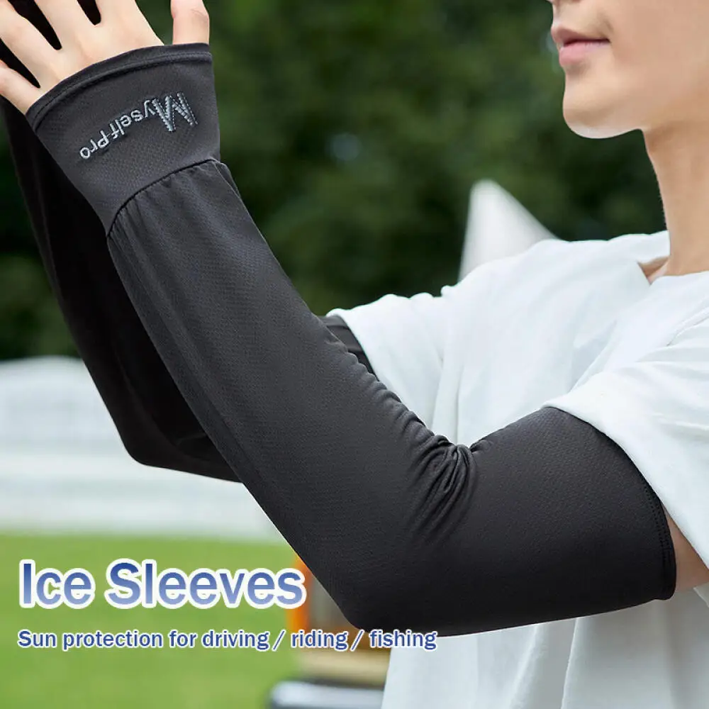 Men Summer Fashion Ice Silk Embroidered Loose Cooling Breathable Arm Sleeves High-elasticity Sports Sleeves for Outdoor Sport
Men Summer Fashion Ice Silk Embroidered Loose Cooling Breathable Arm Sleeves High-elasticity Sports Sleeves for Outdoor Sport