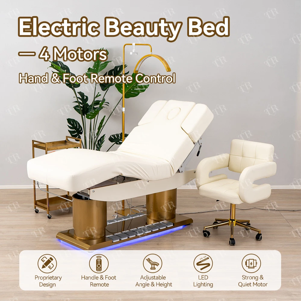 Turri Massage Beauty Bed 4 Motor Spa Treatment Facial Cosmetic Esthetician Medical Bed Electric Facial Beauty Salon Bed
Turri Massage Beauty Bed 4 Motor Spa Treatment Facial Cosmetic Esthetician Medical Bed Electric Facial Beauty Salon Bed