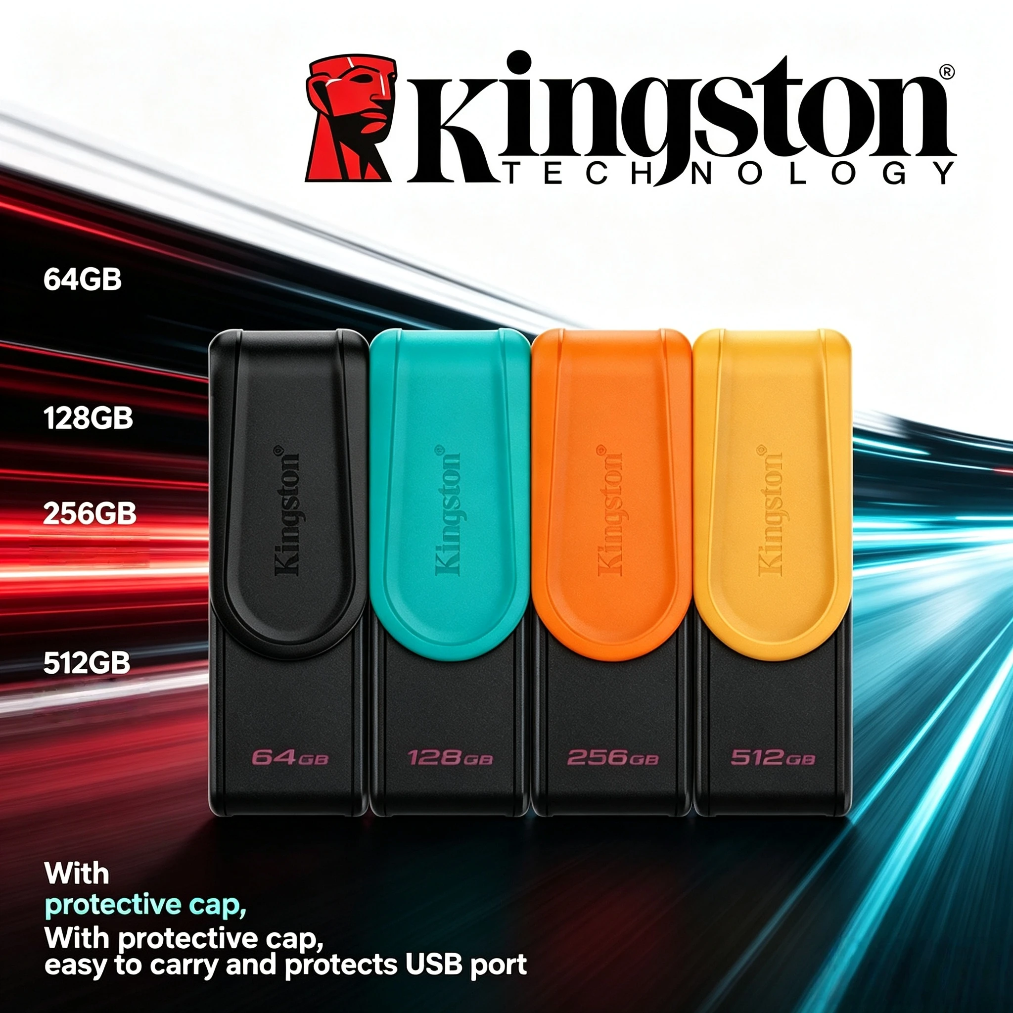 High Speed Kingston USB 3.2Gen 1 Flash Drive 64GB 128GB 256GB Mini Pen Drive Memory Stick for PC Laptop Mac Computer Data Backup
High Speed Kingston USB 3.2Gen 1 Flash Drive 64GB 128GB 256GB Mini Pen Drive Memory Stick for PC Laptop Mac Computer Data Backup