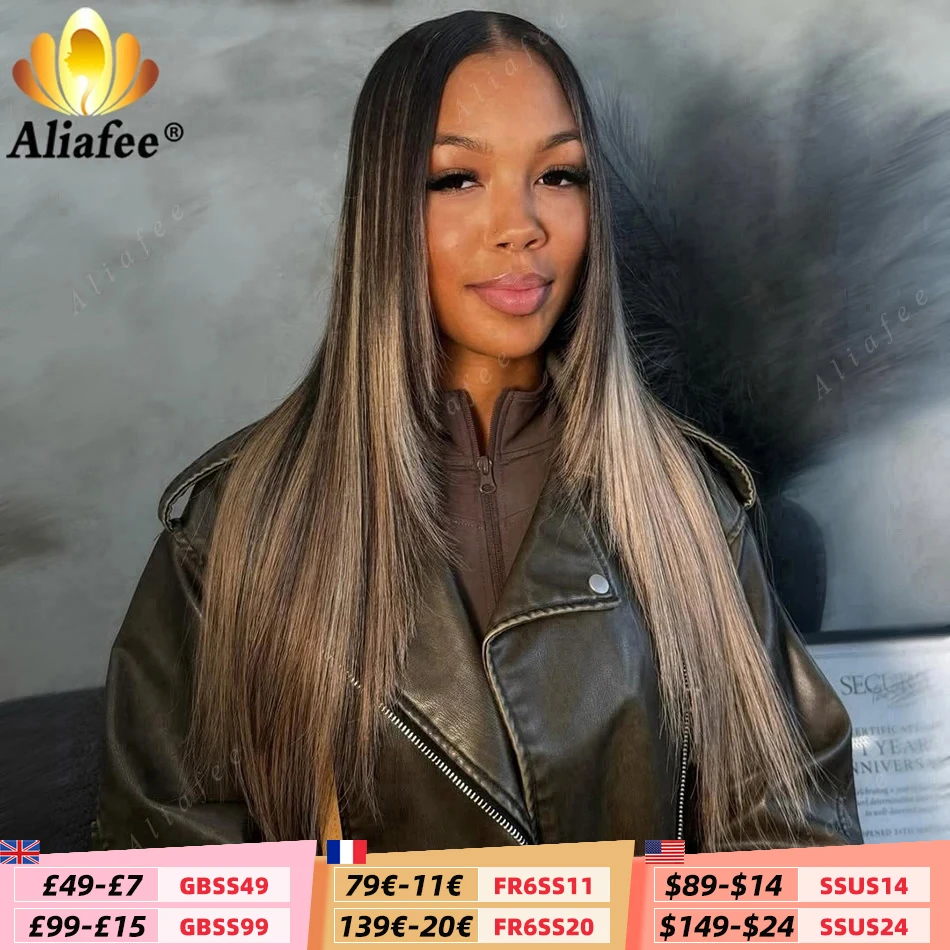 P1B27 Highlight 200% Density Straight 13x6 Lace Frontal Wigs Human Hair for Women Upgrade Blonde Highlight Color Human Hair
P1B27 Highlight 200% Density Straight 13x6 Lace Frontal Wigs Human Hair for Women Upgrade Blonde Highlight Color Human Hair