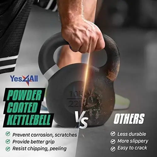 Powder Coated Cast Iron Kettlebell Strength Training Kettlebells Weight Set for Full Body Workout, Home Gym
Powder Coated Cast Iron Kettlebell Strength Training Kettlebells Weight Set for Full Body Workout, Home Gym