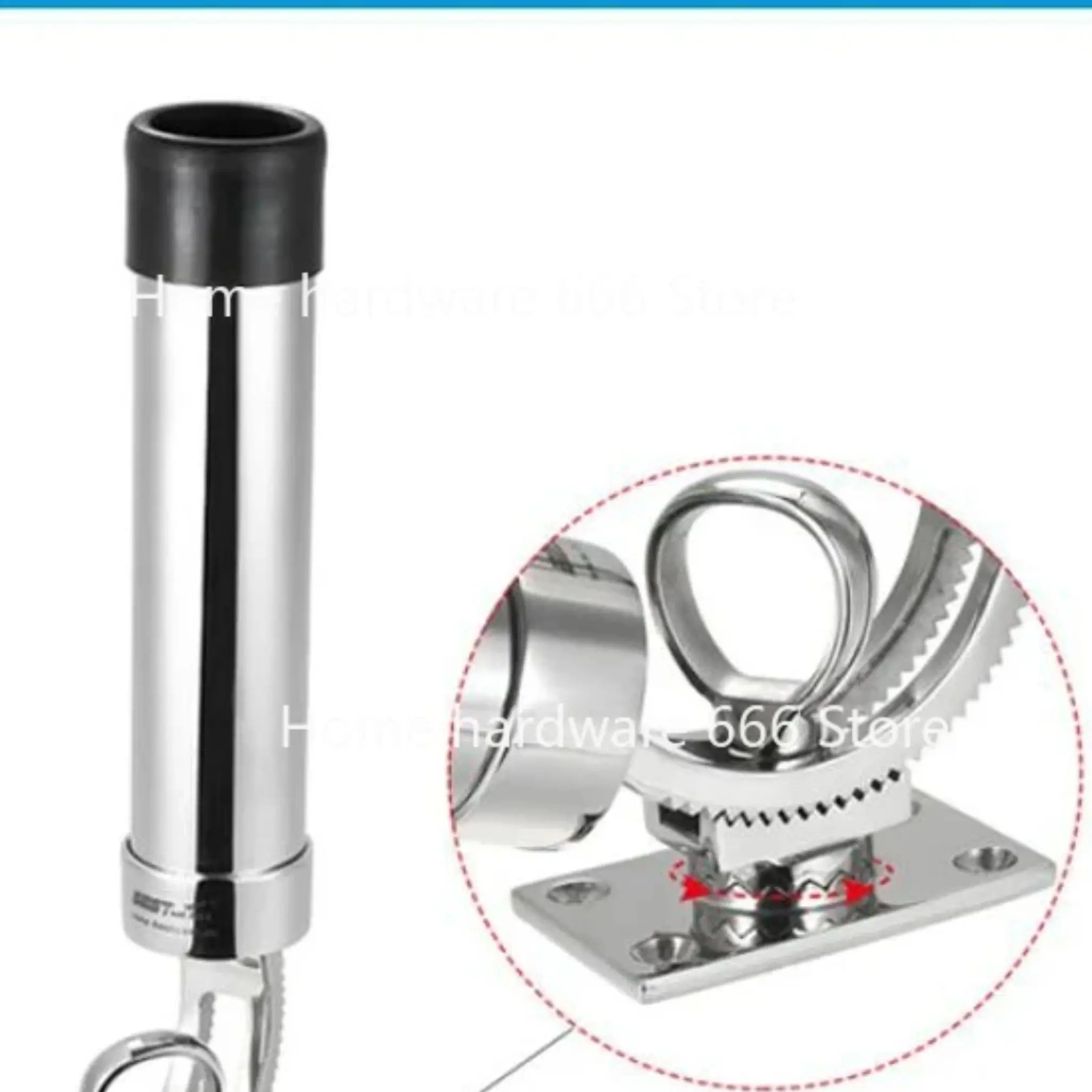Adjustable Removable Deck Mount SS 316 Fishing Rod Rack Holder Pole
Adjustable Removable Deck Mount SS 316 Fishing Rod Rack Holder Pole